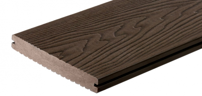 Террасная доска дпк Полнотелая 3-D Polywood Massive Коричневый