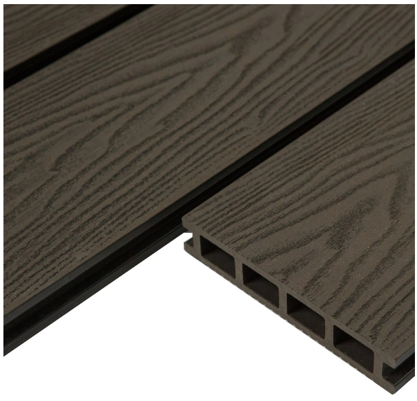 Террасная доска из ДПК пустотелая CM Decking серия VINTAGE цвет WENGE (венге,коричневый)