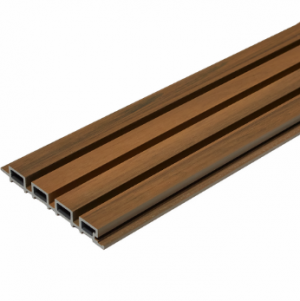 Стеновые реечные панели из ДПК CM Wall Орех